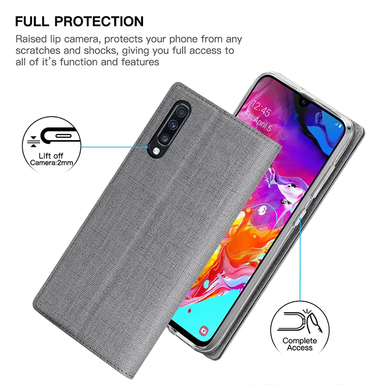 Откидной Чехол для samsung Galaxy A50 A70, кошелек с отделением для карт, магнитная подставка, чехол-книжка для samsung Galaxy A20E A40