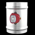 Демпферная заслонка из нержавеющей стали 80 мм, электрический воздуховод HVAC, моторизованный демпферный клапан для 3-дюймовых вентиляционных труб 220 в 24 в 12 в