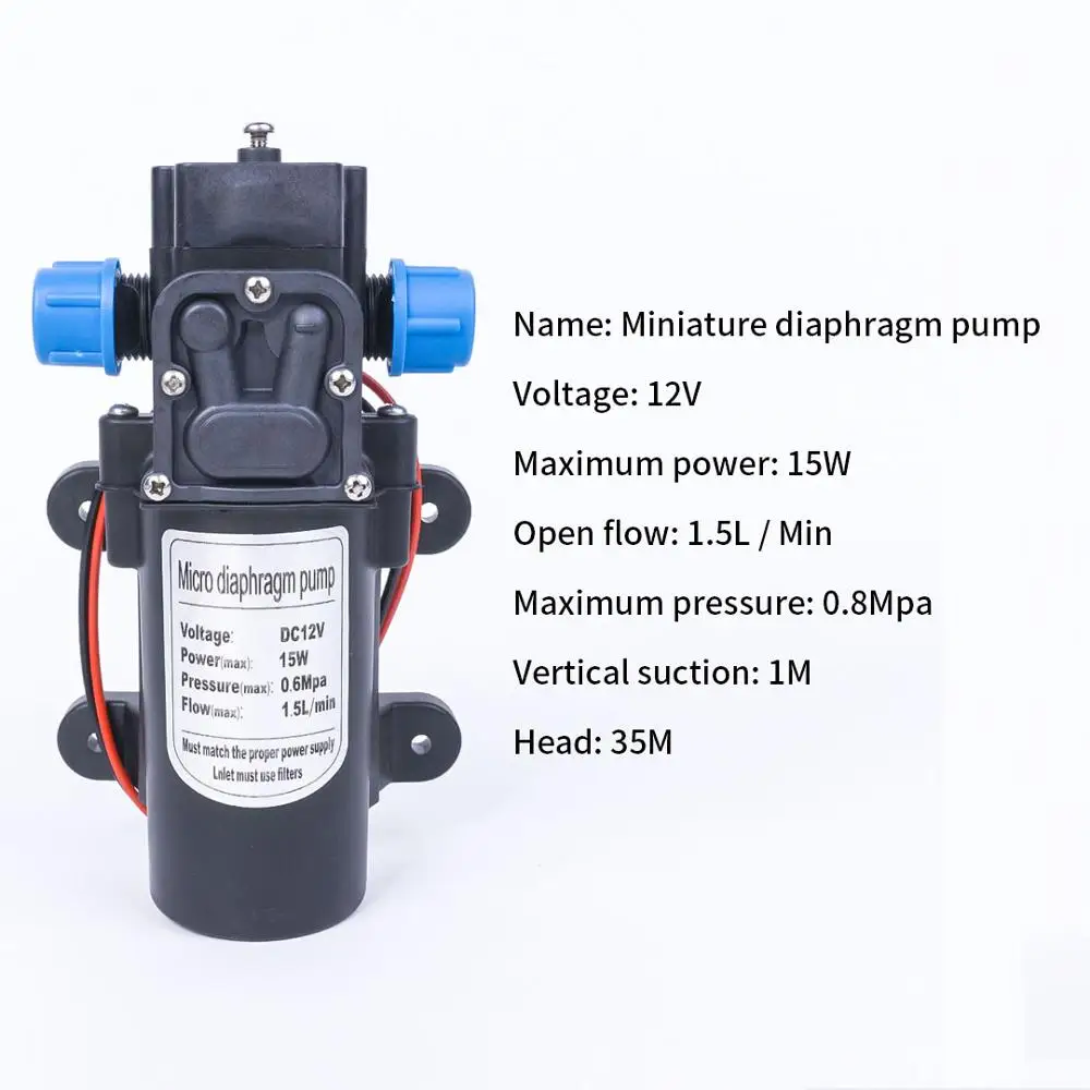 Миниатюрный самовсасывающий диафрагменный насос высокого качества 12 В 130 фунтов