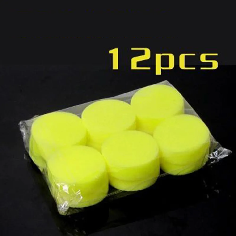 12pcs Car Wax Sponge Anti-Scratch Care Polishing Towel Tyre Dressing Foam Automobile Cleaning Tool | Автомобили и мотоциклы