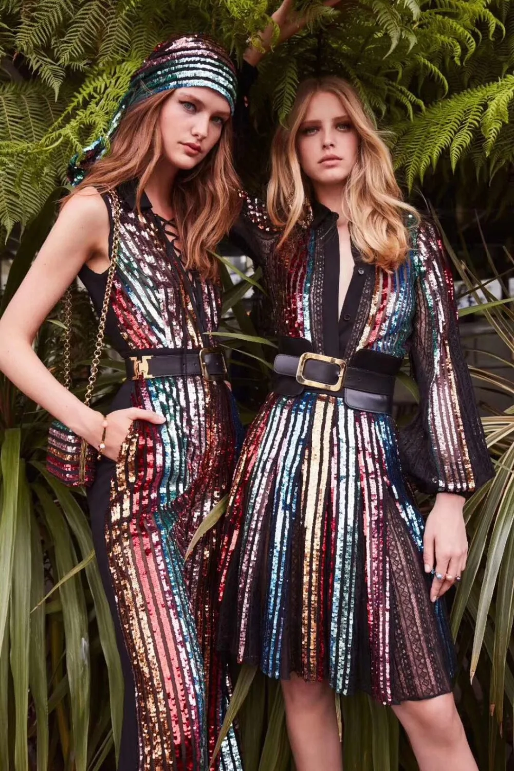 2018 Новые многоцветные черные расшитые блестками платья с круглым вырезом и