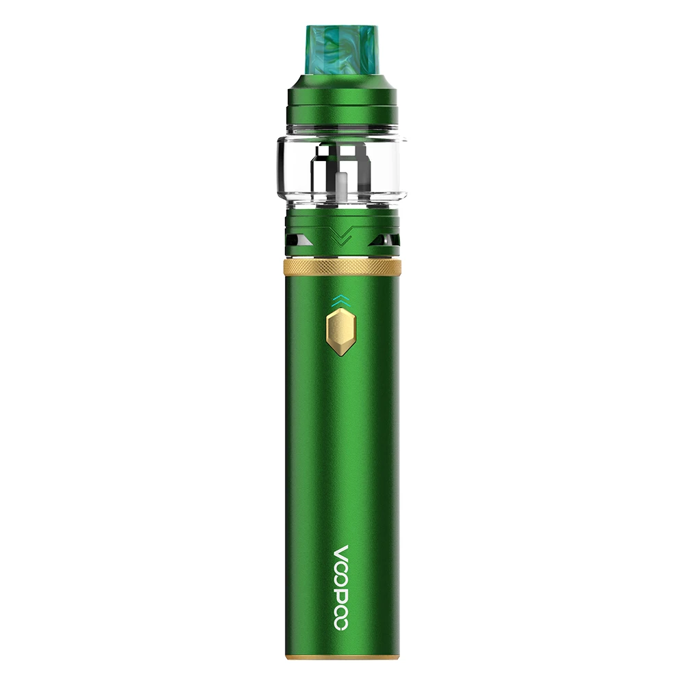 Набор электронных сигарет VOOPOO CALIBER PEN, 3000 мА/ч, набор для запуска ручки, макс. 110 Вт, выход 5 мл, Uforce Tank U4 U6, катушки - Цвет: Green