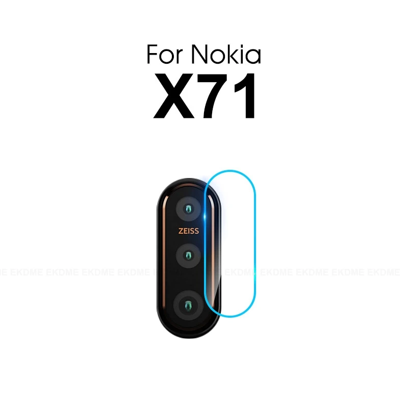 For Nokia X71 Защитная пленка для задней камеры HD для Nokia X71 7 Plus 7 5 5,1 Plus X5 Защитная пленка для задней линзы для Nokia 7,1 5 8 Sirocco 1 - Цвет: For Nokia X71