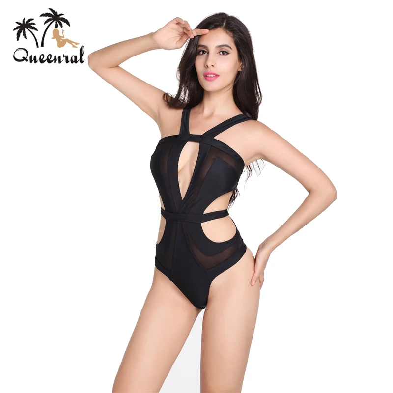 Queenral купальники новая мода sexy женщины бюстгальтер глубокий u low cut супер push up