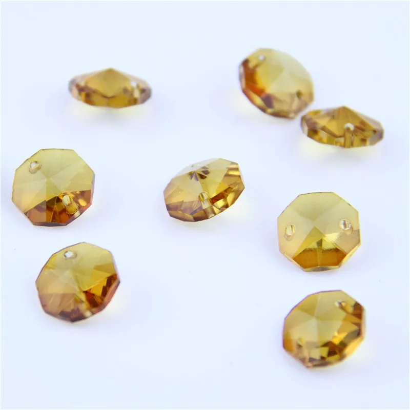 2000 шт./лот желтый серии восьмиугольник бусины стекло свободный для украшения