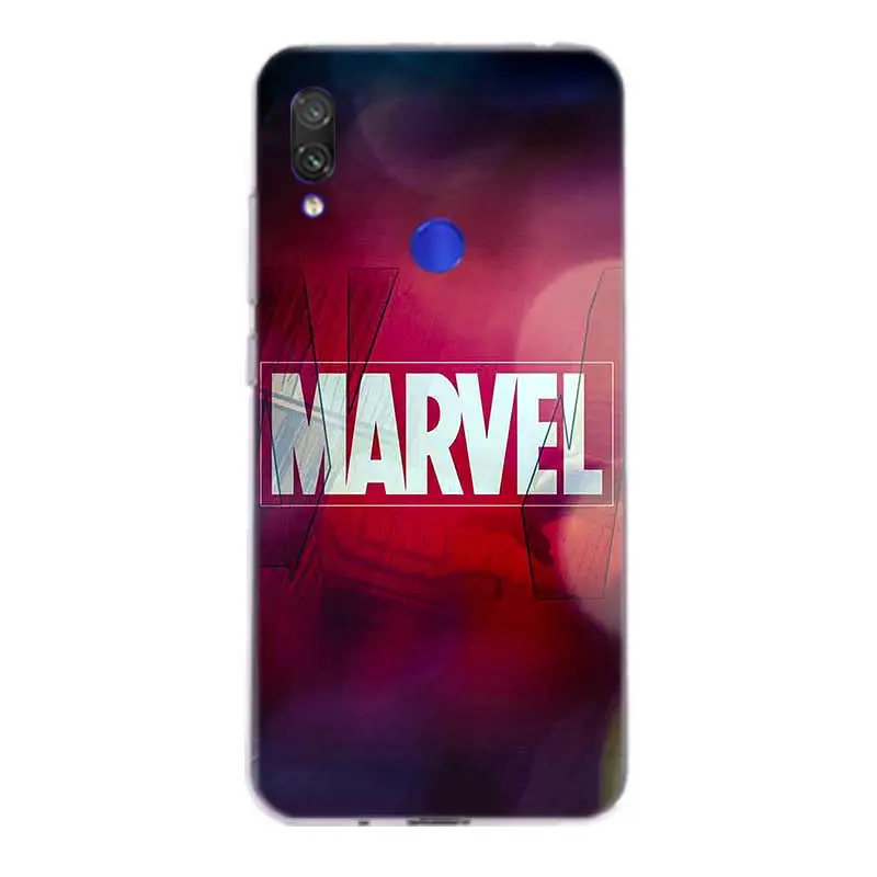 Силиконовый чехол Marvel Comics для Xiaomi Redmi Y3 S2 Y2 Note 7 6 5 Pro 4 4X 5A 6A Pocophone F1 Mi 8 A2 lite 9 A1 |