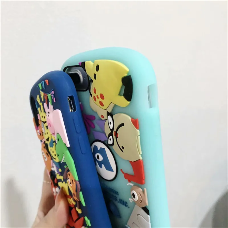 Q UNCLE 3D мультяшный силиконовый чехол для телефона iPhone 7 креативный Мягкий Apple XR XS MAX