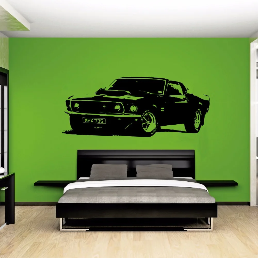 Большая автомобильная наклейка для Ford Mustang 1969 Muscle Классическая настенная