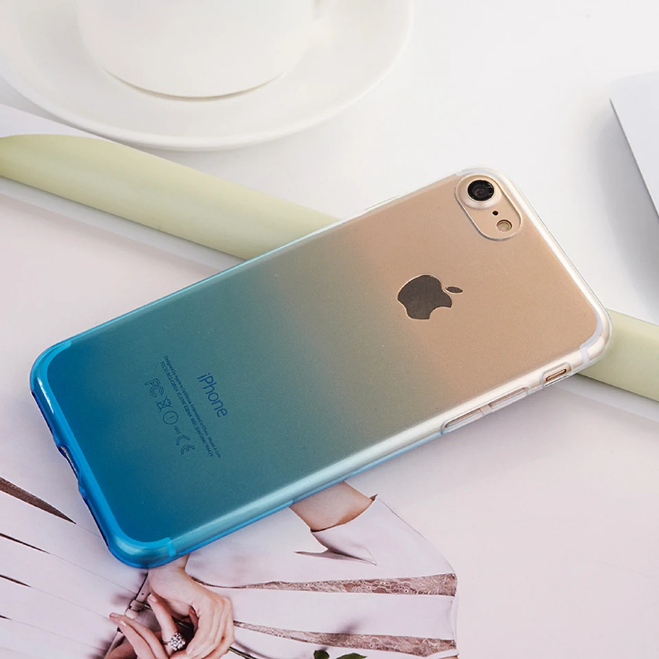 Сумерки Радуга Цвет чехол для iphone 7 SE 5 5S 6 s 8 Plus X силиконовый OnePlus One 3 т TPU Чехлы