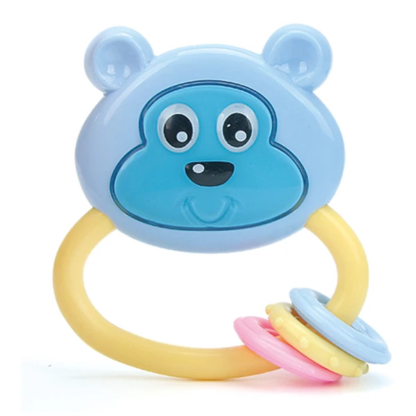 Monkey Детские игрушки Пластиковые Руки Jingle встряхивания колокольчик Прекрасный Рука встряхнуть колокольчик кольцо 12 шт. детские погремушки игрушки для новорожденных 0-12 месяцев Игрушки-прорезыватели - Цвет: Monkey