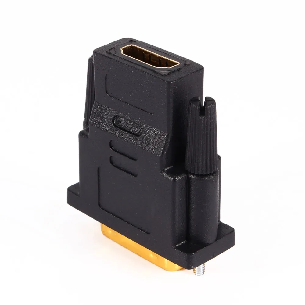 100 шт. кабель подключения позолоченный DVI 24 + 1 5 к HDMI адаптер Кабельный штекер
