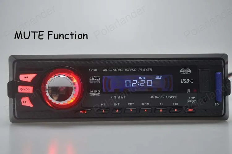 Новинка 2015 12 в автомобильный радиоплеер стерео MP3 аудио плеер 5 зарядное