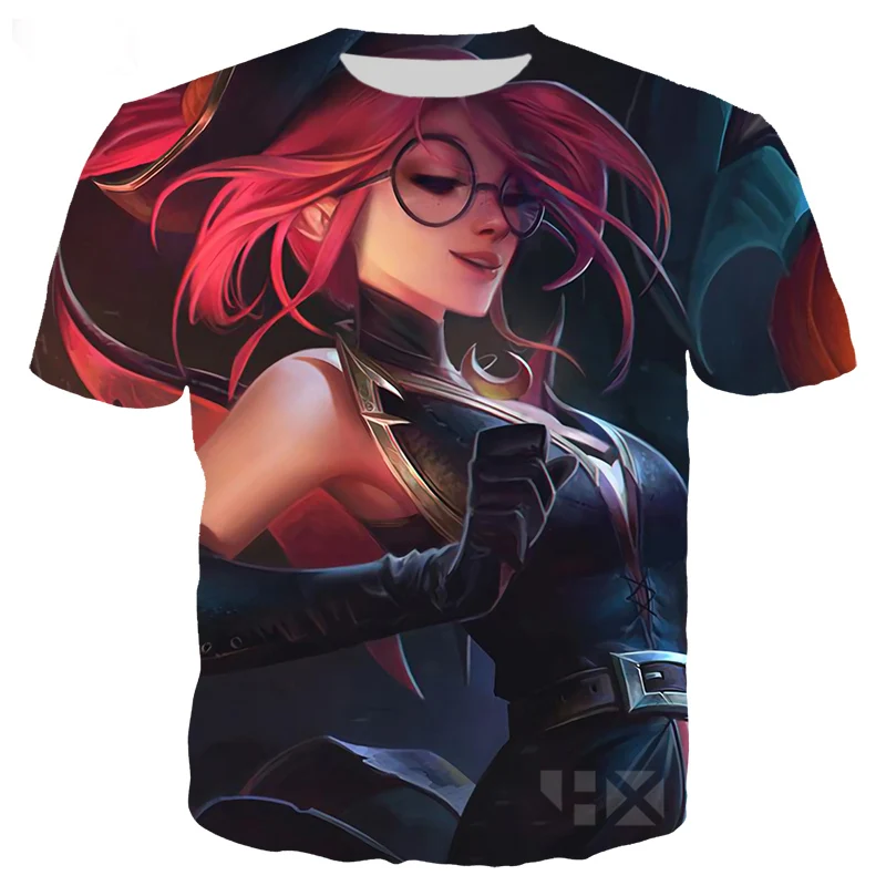 T Shirt 12 Игры Лига Легенд Футболка Мужская/женская одежда 3D принт герой кожи футболки Повседневный стиль Уличная Топы пуловер T96 - Цвет: T Shirt 12