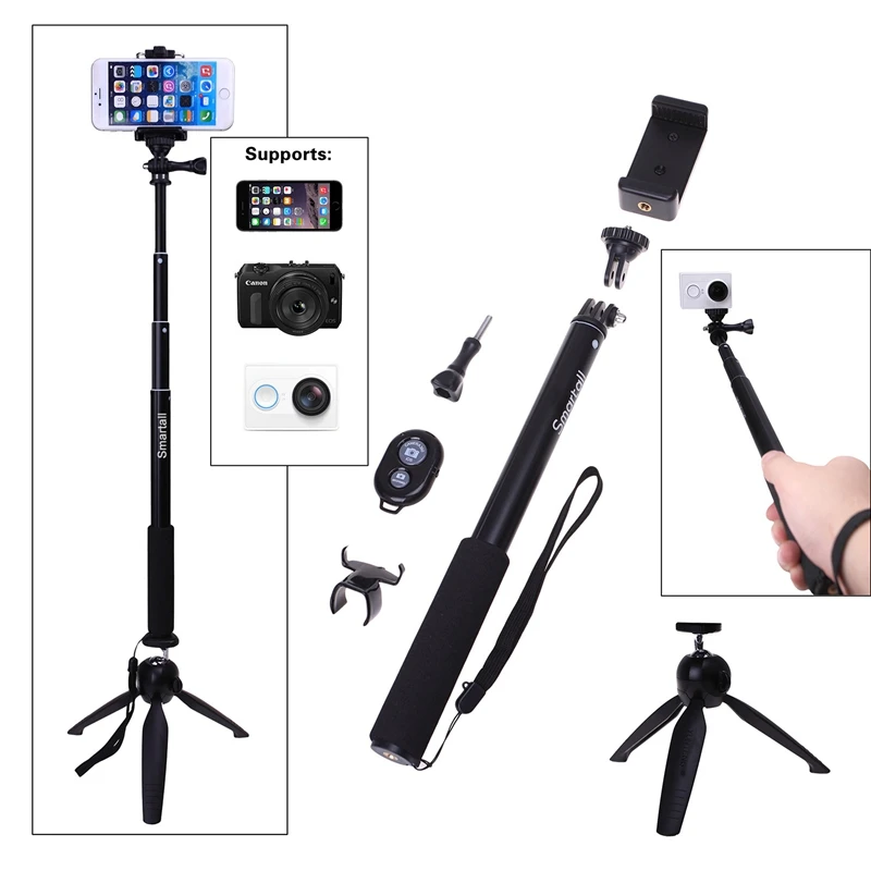 YUNTENG штатив + Bluetooth пульт дистанционного управления затвором камеры GoPro селфи