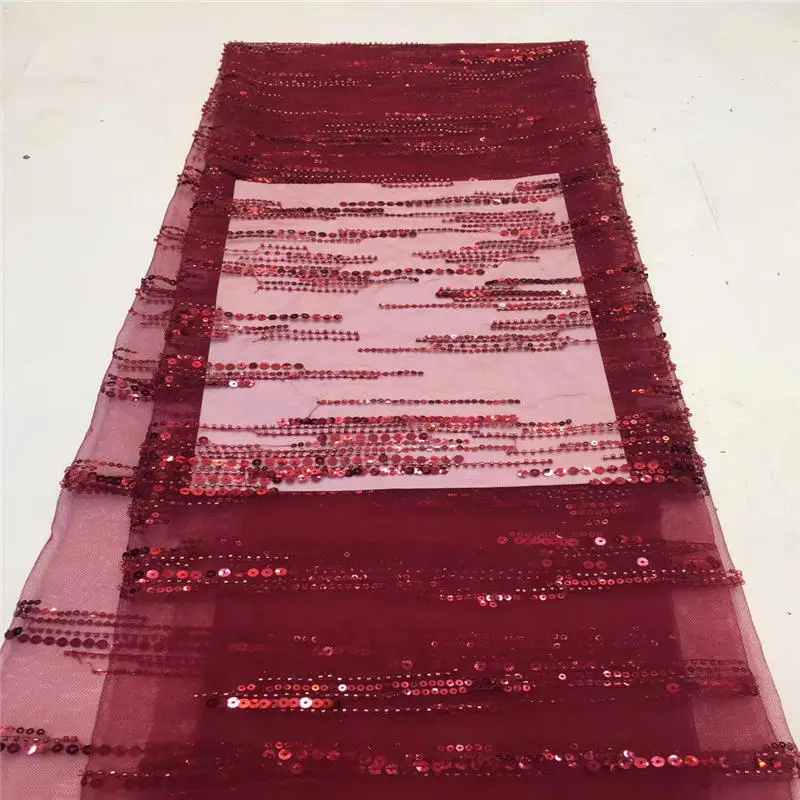 African Lace Fabric Sequins Net High Quality Sequin for 2019 French 5 yards/piece 1708 | Дом и сад