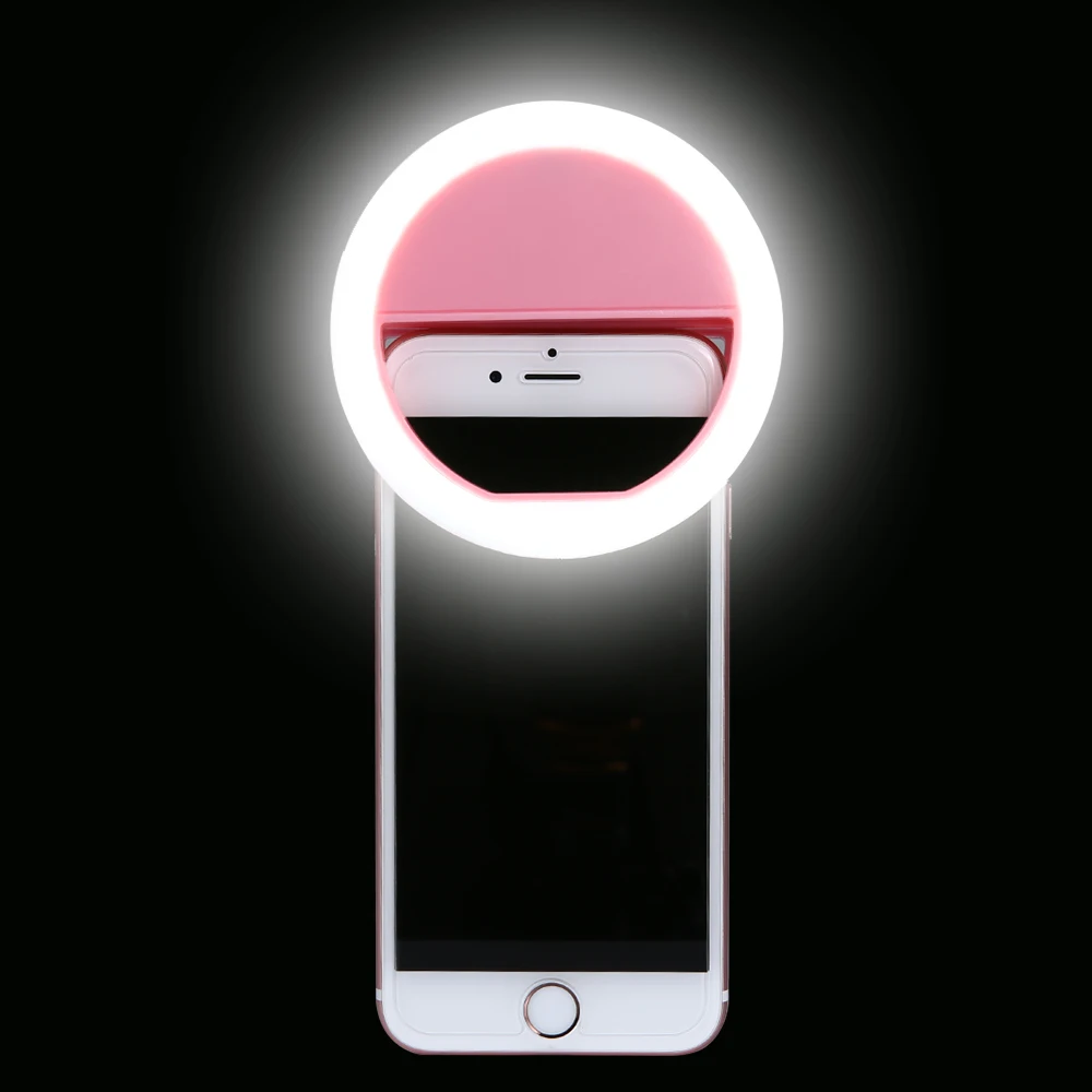 Практичный и Портативный Selfie Flash СВЕТОДИОДНЫЙ телефон Камера кольцо света для Apple