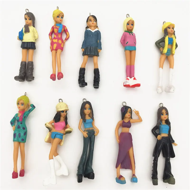 Set10-100pcs смолы 3D фильмы персонажи мультфильмов мультфильм смешанных цветов смола