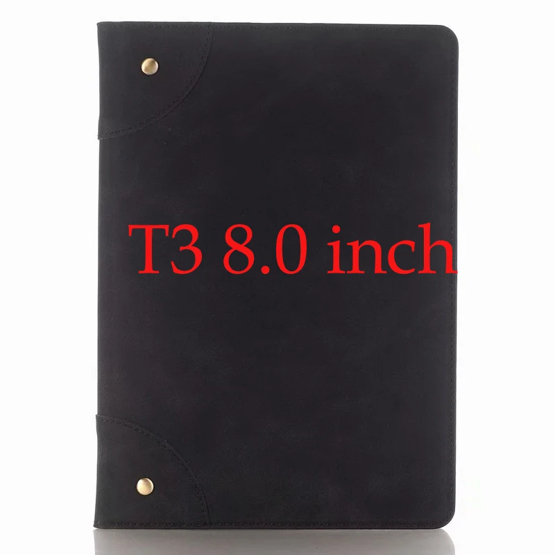 8.0 Чехол для huawei MediaPad T3 8,0 KOB-L09 KOB-W09 8,0 дюймовый кожаный чехол-книжка бумажник чехол для huawei MediaPad T3 10 AGS-L09 AGS-L03 9,6 - Цвет: 8.0