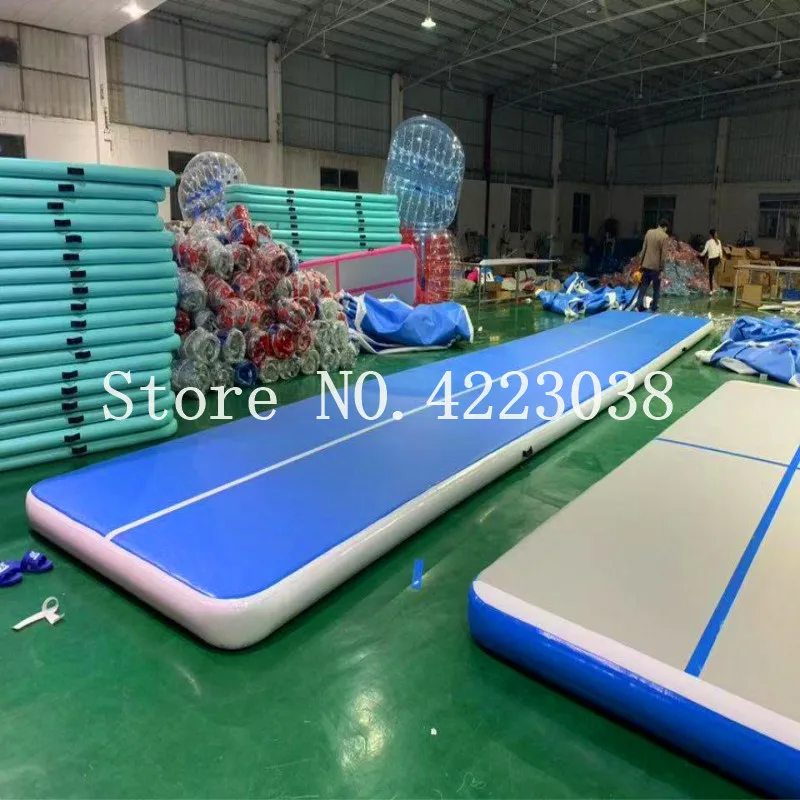 Бесплатная Shipping15x2x0.2m синий надувные гимнастические матрасы в тренажерном зале и
