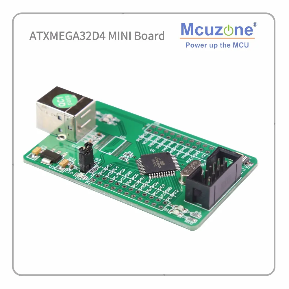 ATxmega32D4 мини набор для разработки xmega32D4 32D4 2 UART atmel AVR плата микрочип PDI MCU IC|atmel|atmel kit |