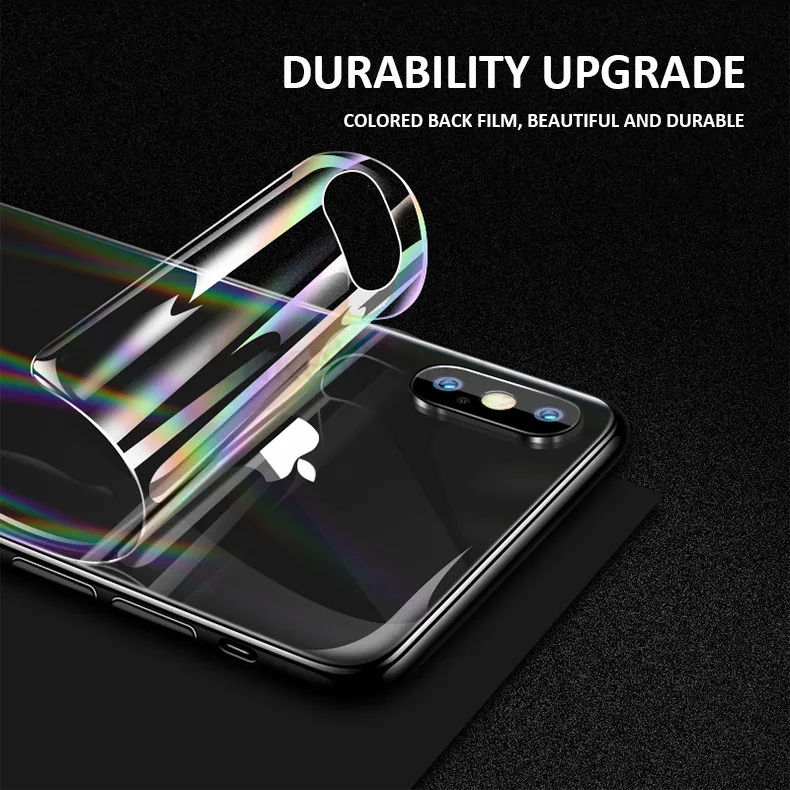 Aurora laser Hydrogel Back Film For Xiaomi MI 8 Lite MI8 Pro MIX 3 Xiomi MI8 9 SE Clear TPU Protection Film back Cover not Glass