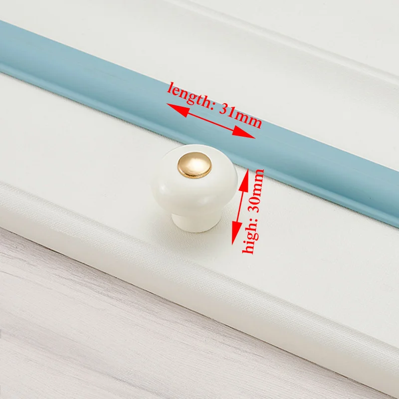 

Ручки NAIERDI керамические золотисто-белые