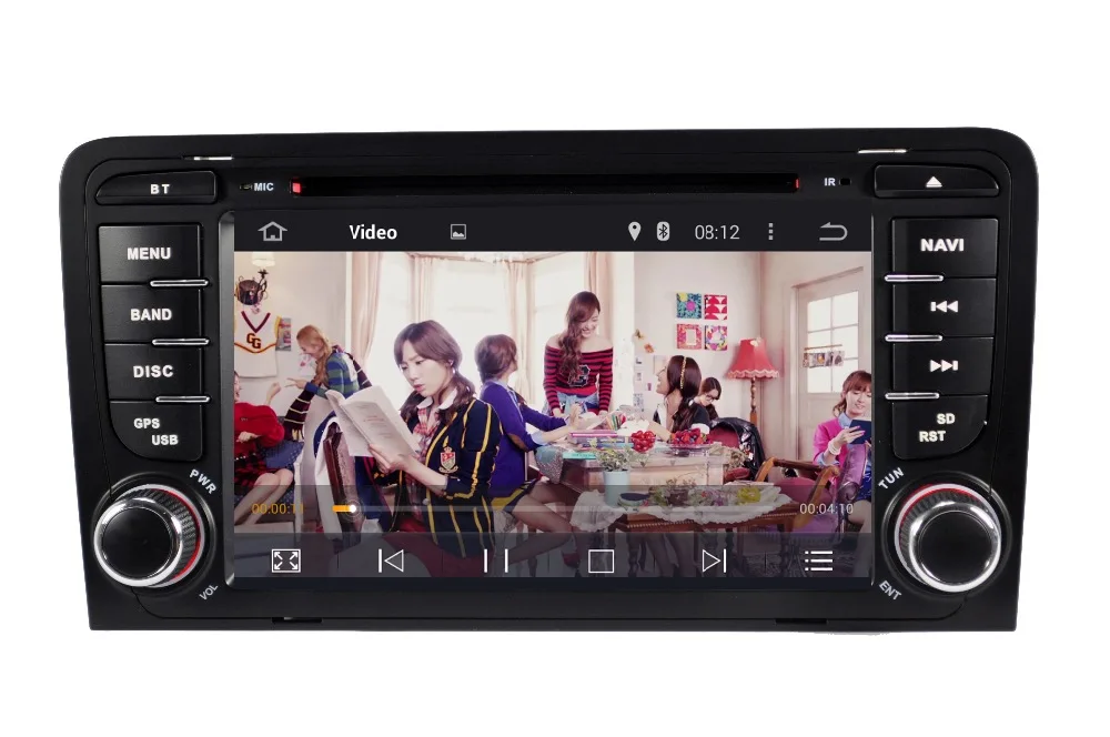 В наличии Android 7 1 автомобильный DVD-плеер для Audi A3 2002-2011 Wifi 3G GPS-навигация Bluetooth Радио