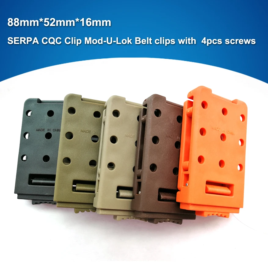 1 шт./лот HQ SERPA CQC зажим мод U Lok петля для ремня платформа песчаный цвет с винтом DIY
