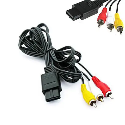 72 дюймовый видеокабель AV кабель для NINTENDO N64 черный|cable for|cable nintendocable cord |