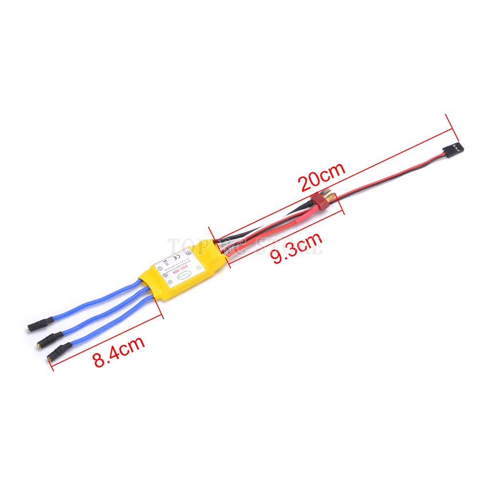Бесщеточный Регулятор Скорости 30A ESC 1 шт. 2 А 5 В BEC с T образной вилкой и 3 мм