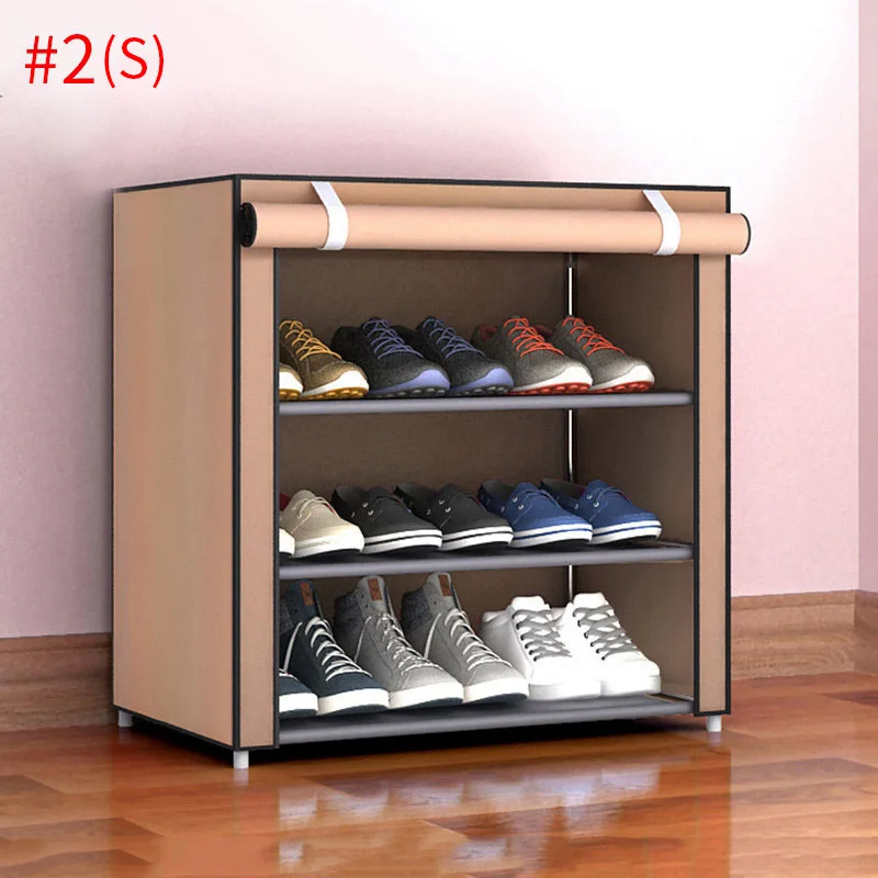 style2 S Пылезащитные стойки для домашней обуви, органайзер, несколько слоев обуви, держатель для полки стойки, дверная полка для обуви, экономия пространства, домашний шкаф для хранения - Цвет: style2 S