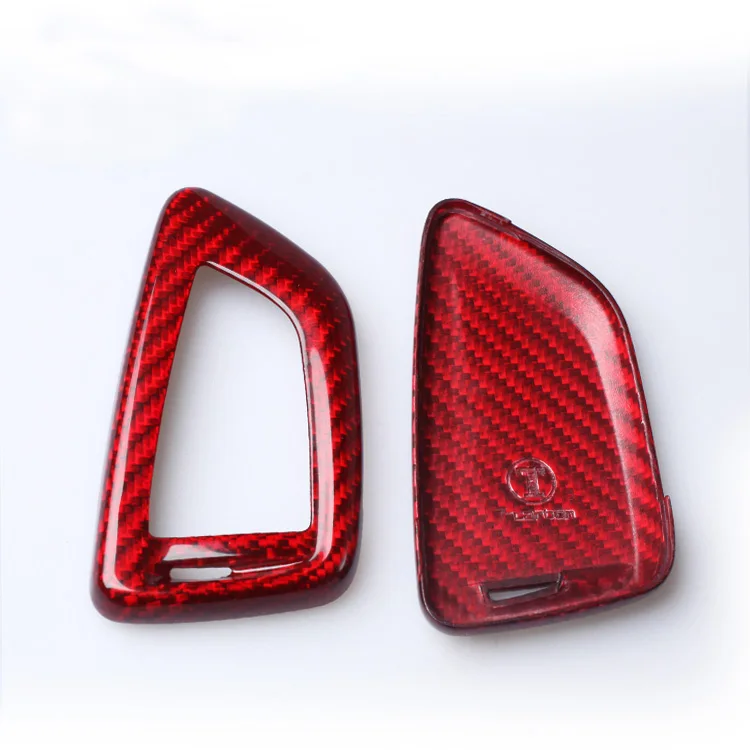 Чехол для ключа из углеродного волокна BMW 2 5 7 F45 G01 G30 G38 G11 G12 X1 F48 X2 F39 X5 M F15 F85 X6 F16 M-Sport