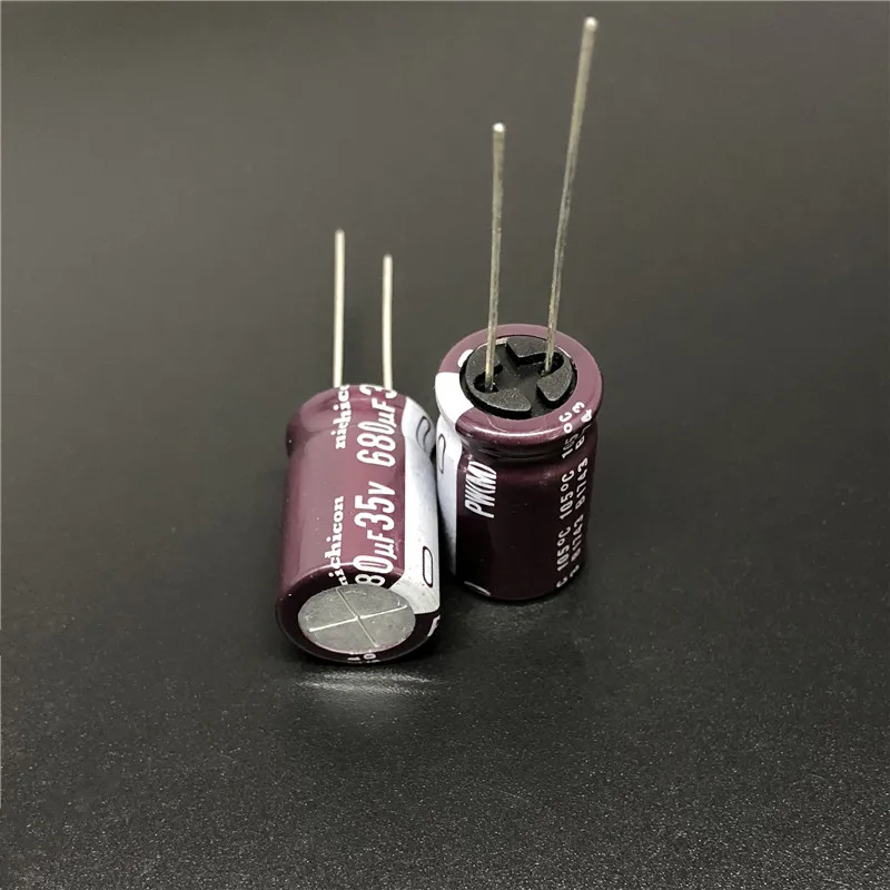 5 шт./50 шт. 680 мкФ 35В NICHICON PW серия 12 5x20 мм низкое сопротивление 35V680uF алюминиевый