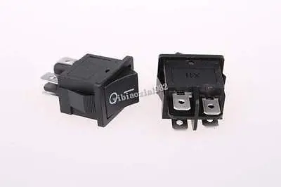 

50pcs AC 6A/250V 10A/125V 4 Pin ON/OFF 2 Position DPST Snap in Boat Rocker Swit