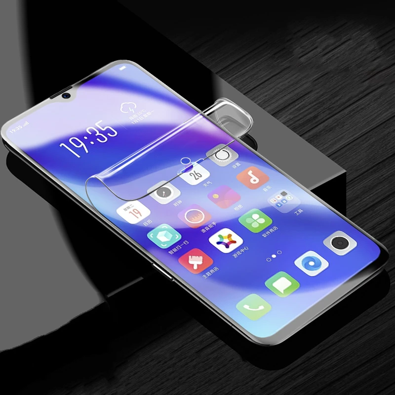 ТПУ Hydrogel защита для переднего экрана OPPO R11S R17 Plus R15 A83 A1 A3 Find X A5 A71 Reno защитная пленка