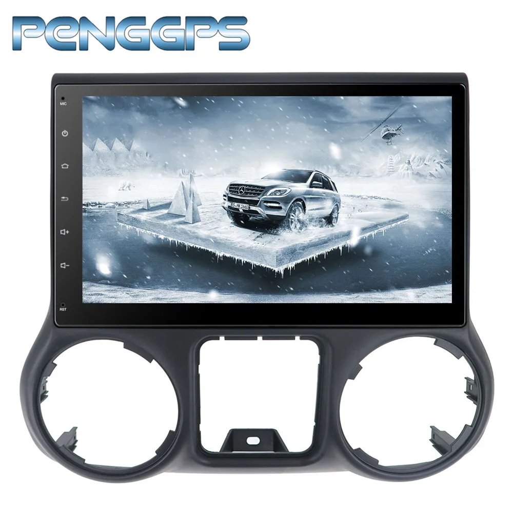 2 Din Android 8 0 Автомобильный CD DVD плеер ядер GPS навигация для Jeep Grand Wrangler 2011 2016 стерео