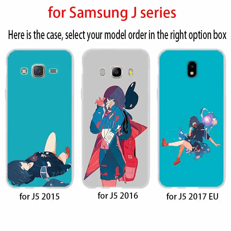 Модный чехол для телефона в японском стиле девушек Samsung Galaxy j6 J8 J7 J5 J3 J4 Plus 2018 2017 2016