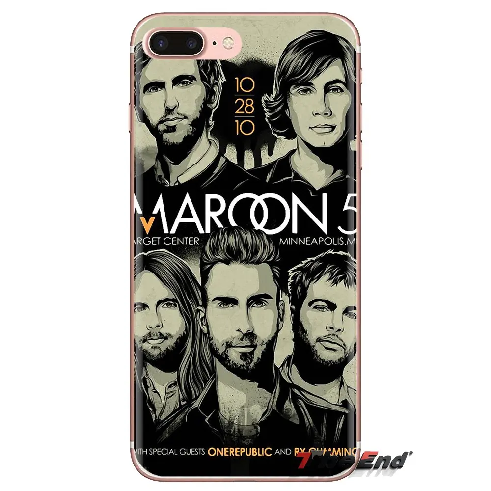 Прозрачный ТПУ чехол Maroon 5 Mickey Madden Band adam для Xiaomi Redmi 4A S2 Note 3 3S 4 4X5 Plus 6 7 6A Pro Pocophone F1 |