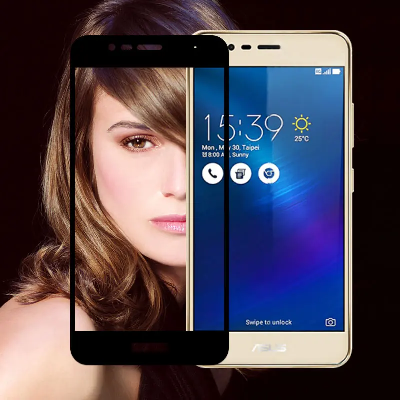 Закаленное стекло пленка для ZenFone3 ZE520 KL Взрывозащищенный экран с защитой против