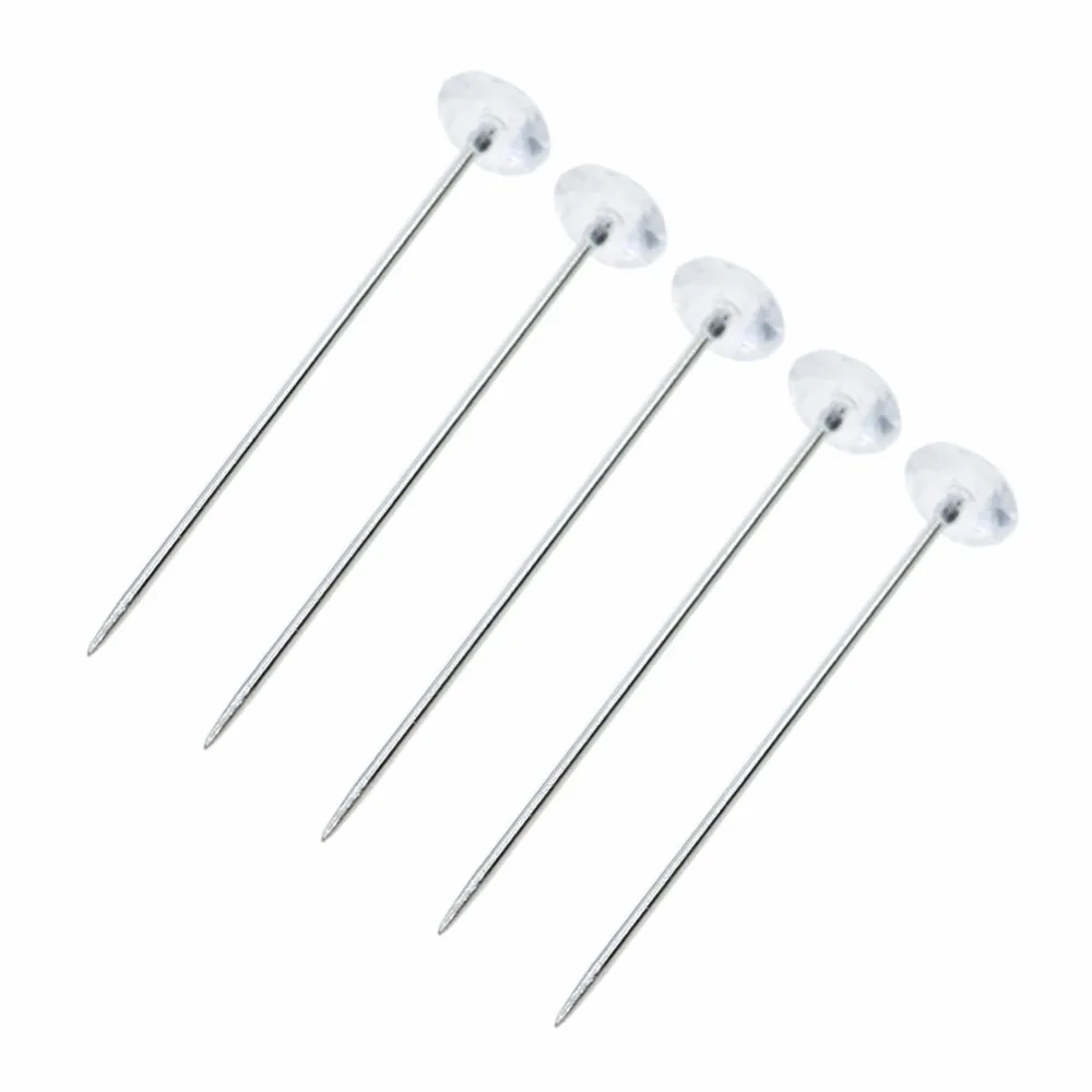 100 шт./компл. Прозрачная Круглая искусственная Бриллиантовая Свадебная булавка