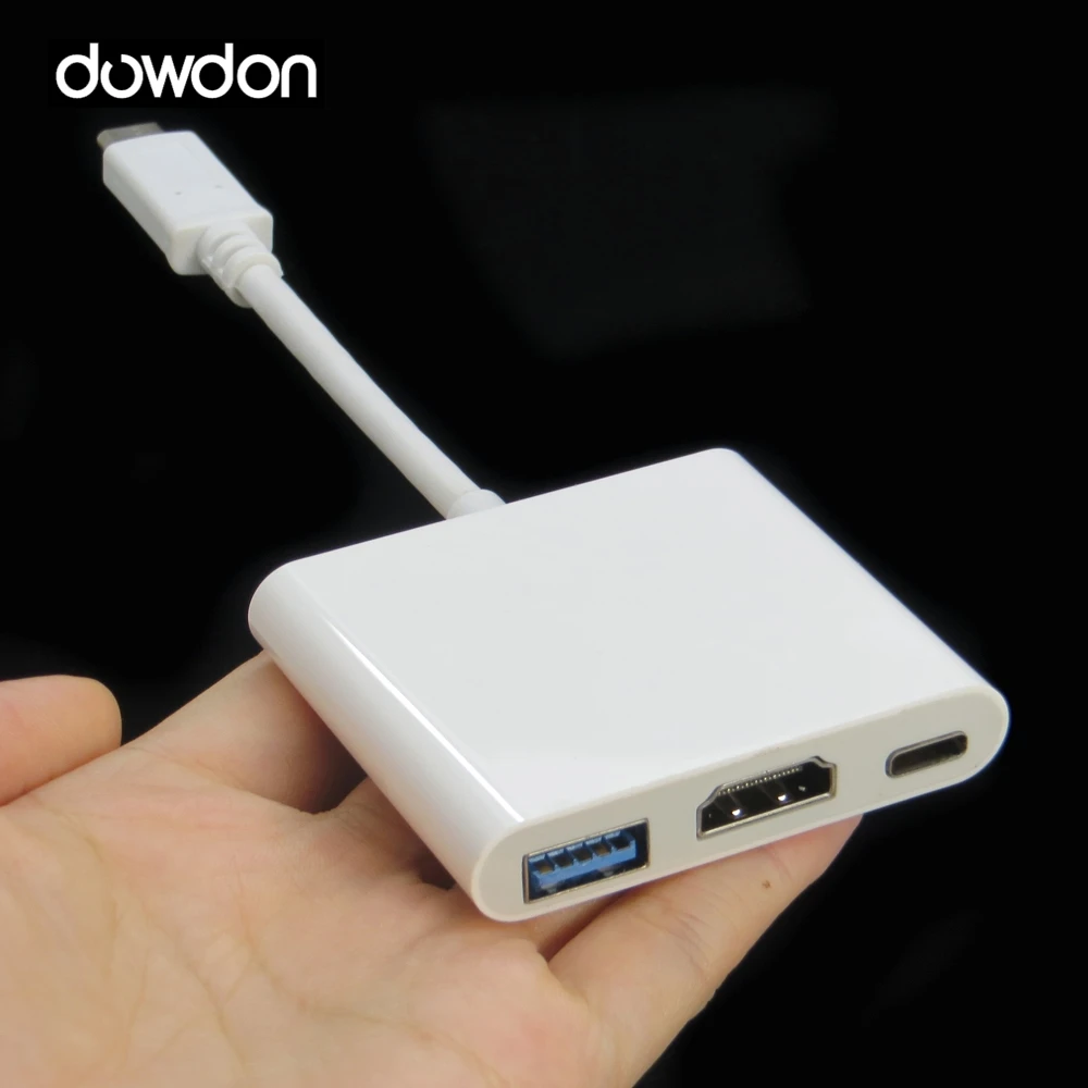 

USB-C 3,1 Type C к HDMI цифровой AV & USB OTG & Женский адаптер зарядного устройства для Macbook