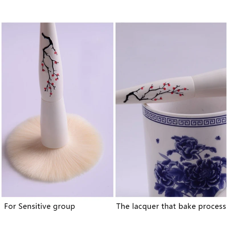 

Plum Patterned Blush Brush Soft Comfortable Makeup Brushes For Foundation Loose Powder Brush Cosmetics Tool New