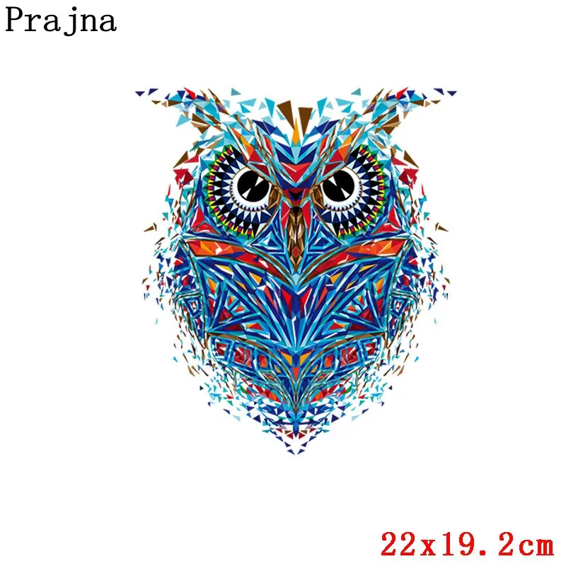 Prajna, Череп, железная передача, панк, теплопередача, ПВХ, пластырь для одежды, Летний стиль, термопередача, горячие виниловые железные наклейки - Цвет: Синий