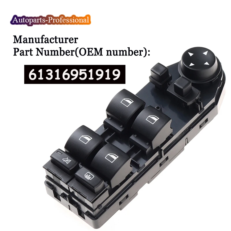 

61316951919 61316951920 6951919 6951920 For BMW E60 E61 5ER 5 Series Electric Window Lifter Switch 6131-6951-919 Car