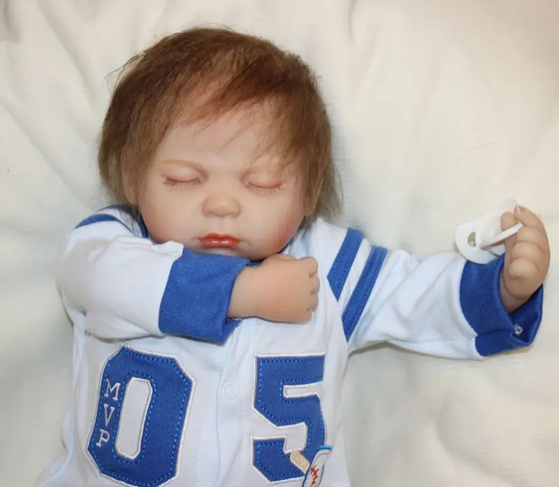 20 &quotМальчик reborn baby dolls модные силиконовые детские куклы хлопок тело ручной