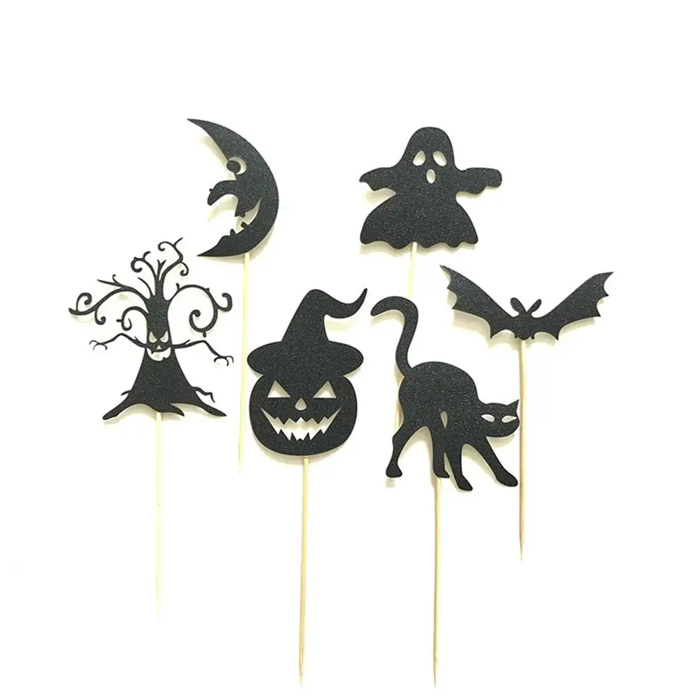6 шт. Хэллоуин Маскарад Ужас зла забавные животные Форма дерево демон дух вампир