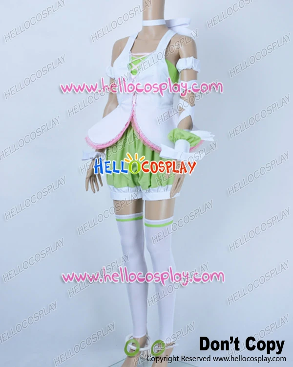 Вокалоид 2 Косплей Костюм Рин кагамин зеленый розовый Униформа H008 |