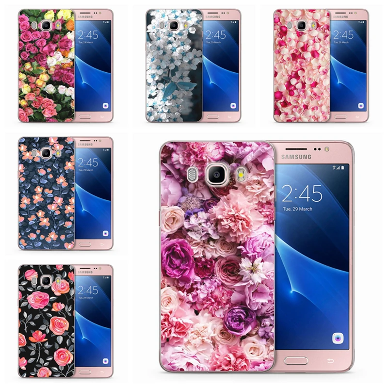 Роскошные Чехлы с цветочным узором для Samsung Galaxy J1 J3 J5 J7 J2 prime J120 J320 J330 J530F Мягкий ТПУ