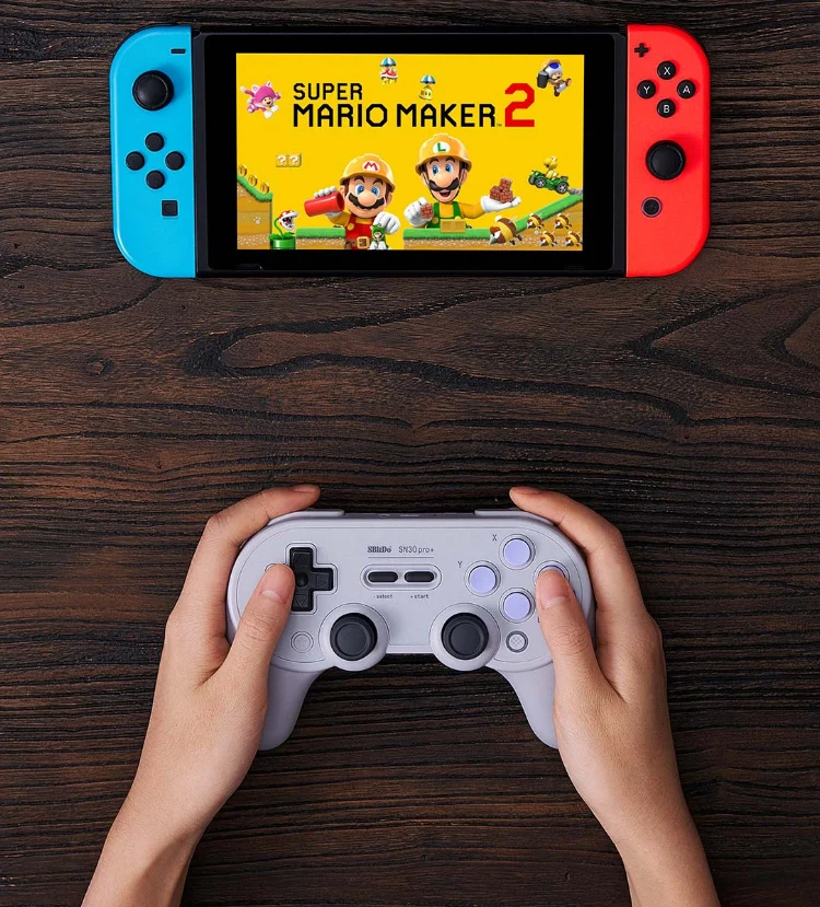 8Bitdo SN30 Pro + Bluetooth Вибрационный геймпад беспроводная игра Поддержка