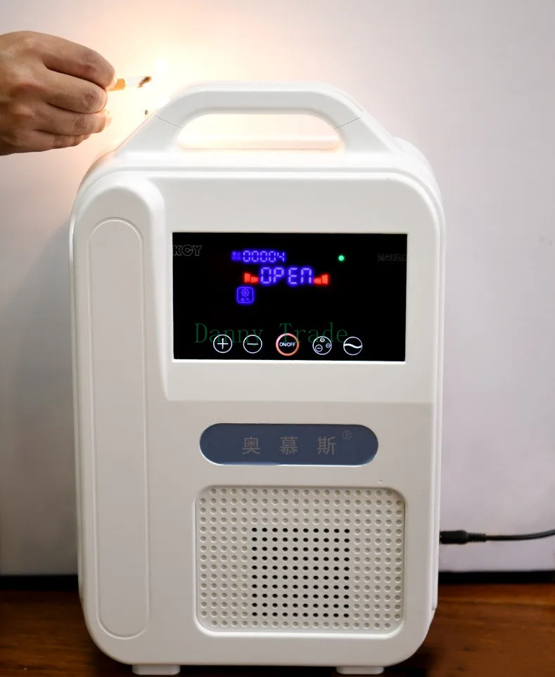 DC12V портативный автомобильный кислородный датчик кислородный генератор чайник 1L/мин концентратор кислорода 55% с автомобильным зарядным устройством и домашнего использования